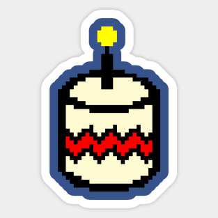 8bit Food Birthday Cake Pixelart Sticker